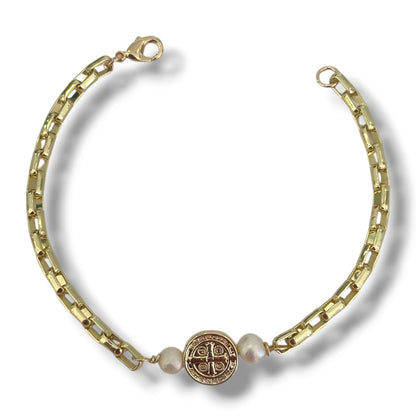 Pulsera San Benito-Perlas