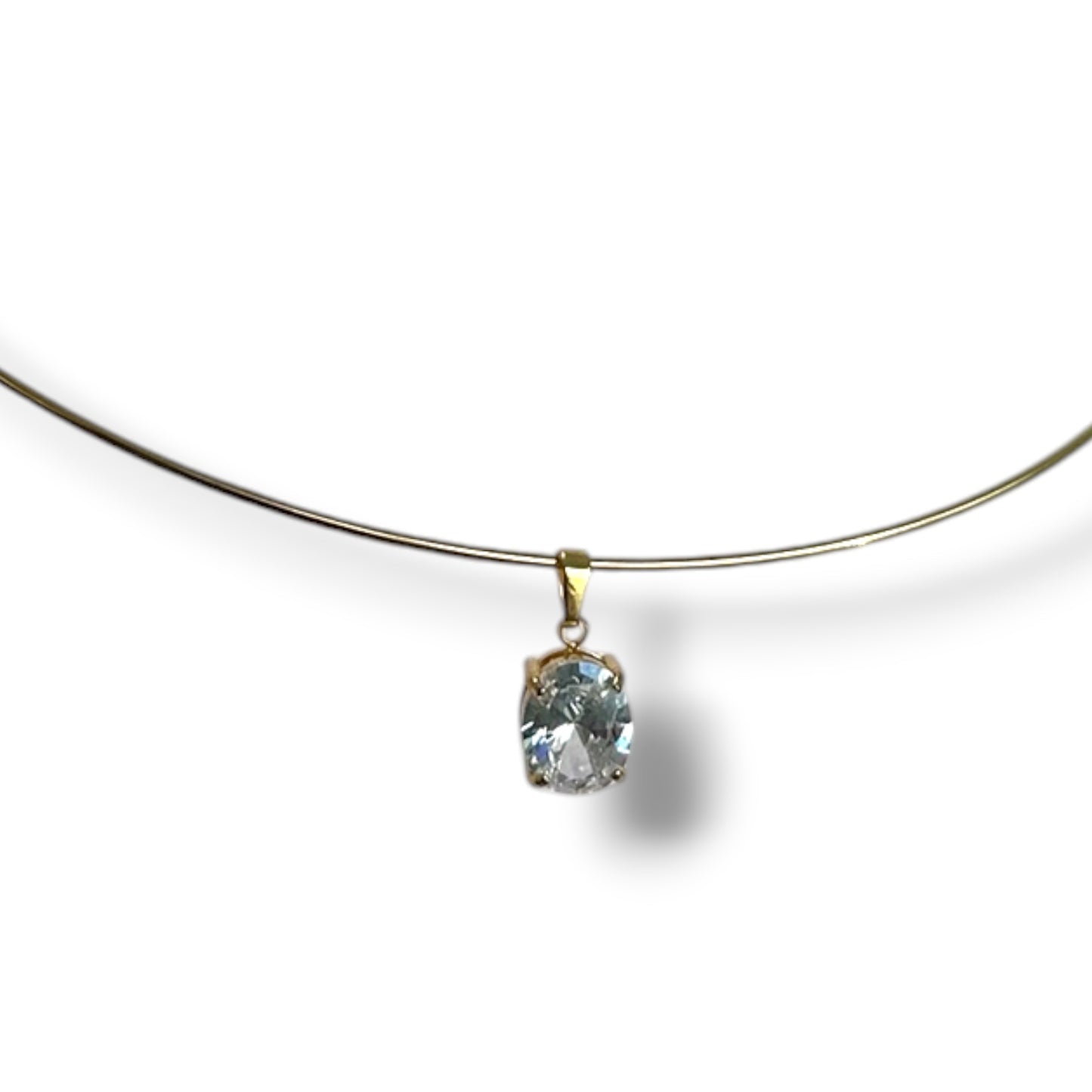Choker rígido zirconia oval