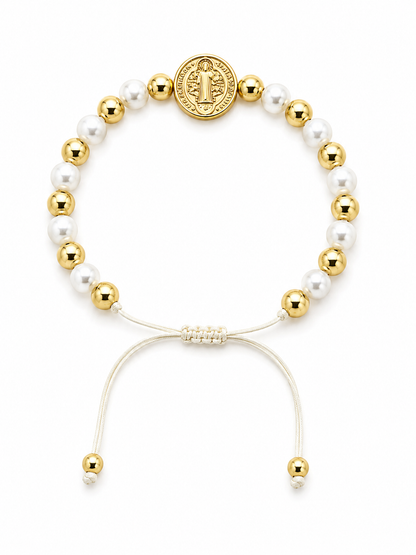 Pulsera San Benito perlas