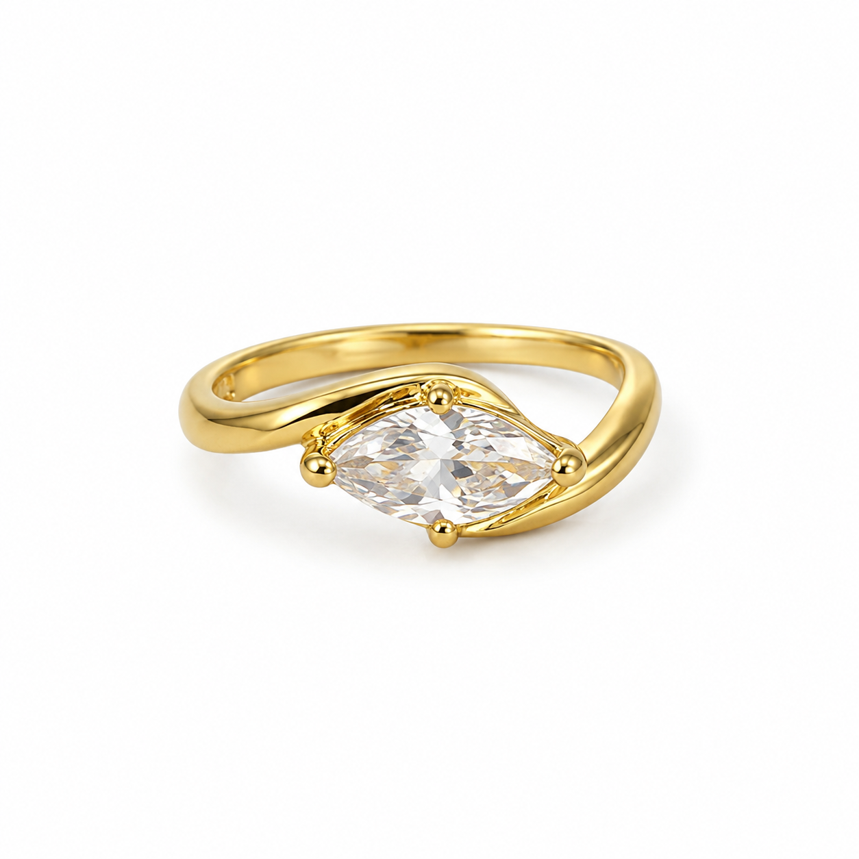 Anillo oval Zirconia