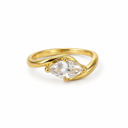 Anillo oval Zirconia