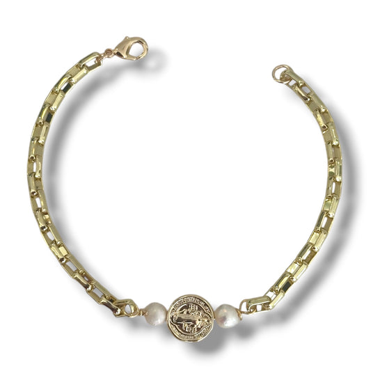 Pulsera San Benito-Perlas