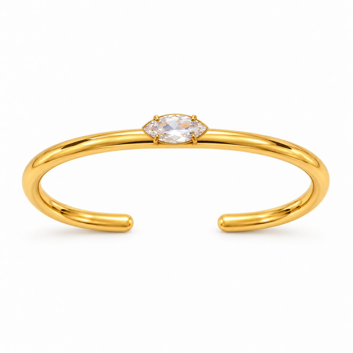 Pulsera rígida zirconia