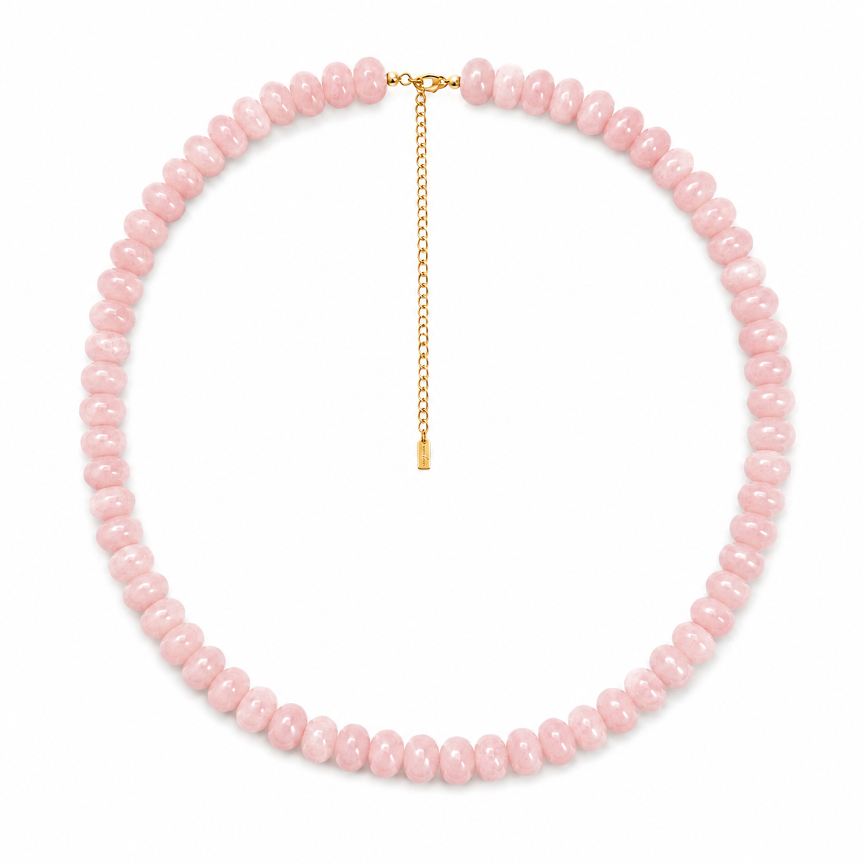 Collar piedra jade rosa