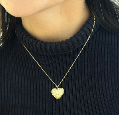 Collar corazón partio