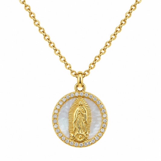 Virgen de Guadalupe madre perla