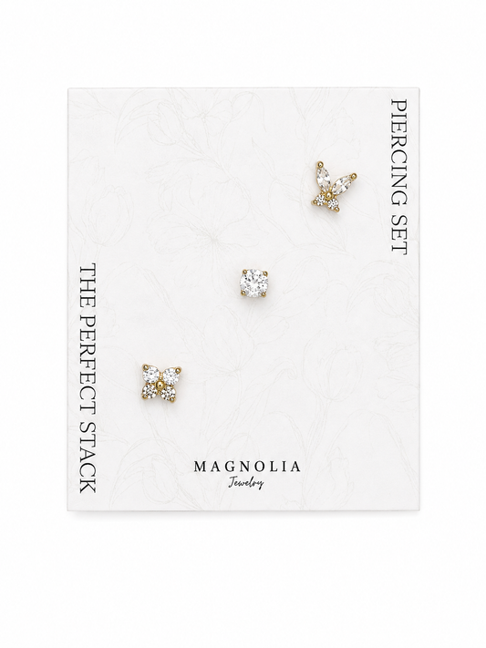 Piercing set mariposa