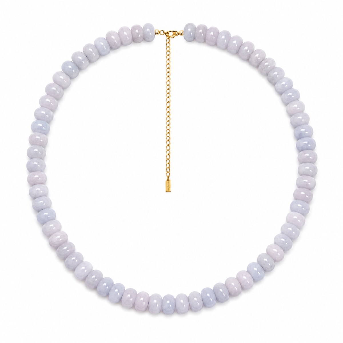Collar piedra jade aguamarina