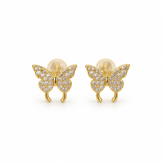 Studs mariposa zirconia
