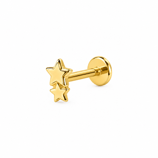 Piercing doble estrellita
