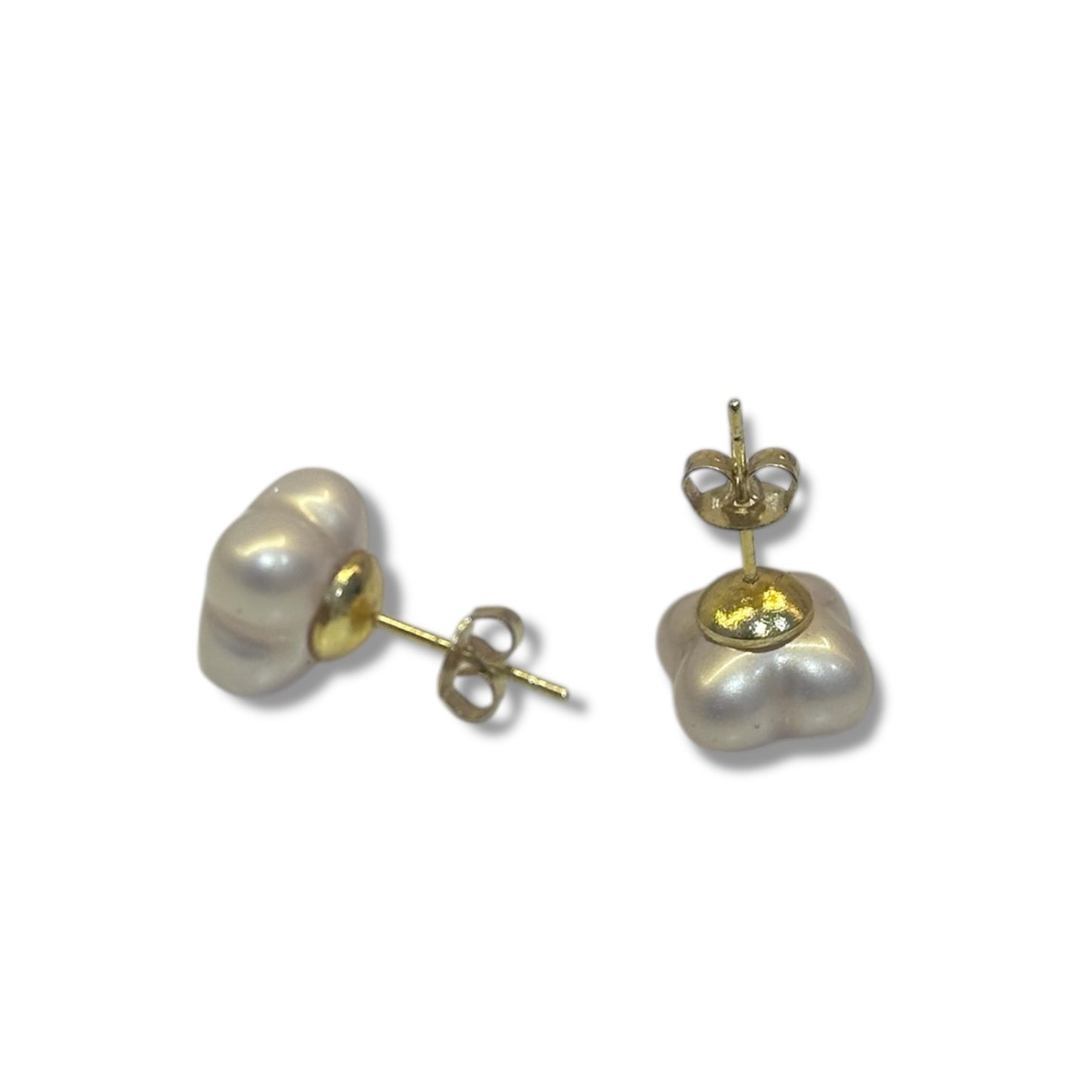Aretes trébol perla
