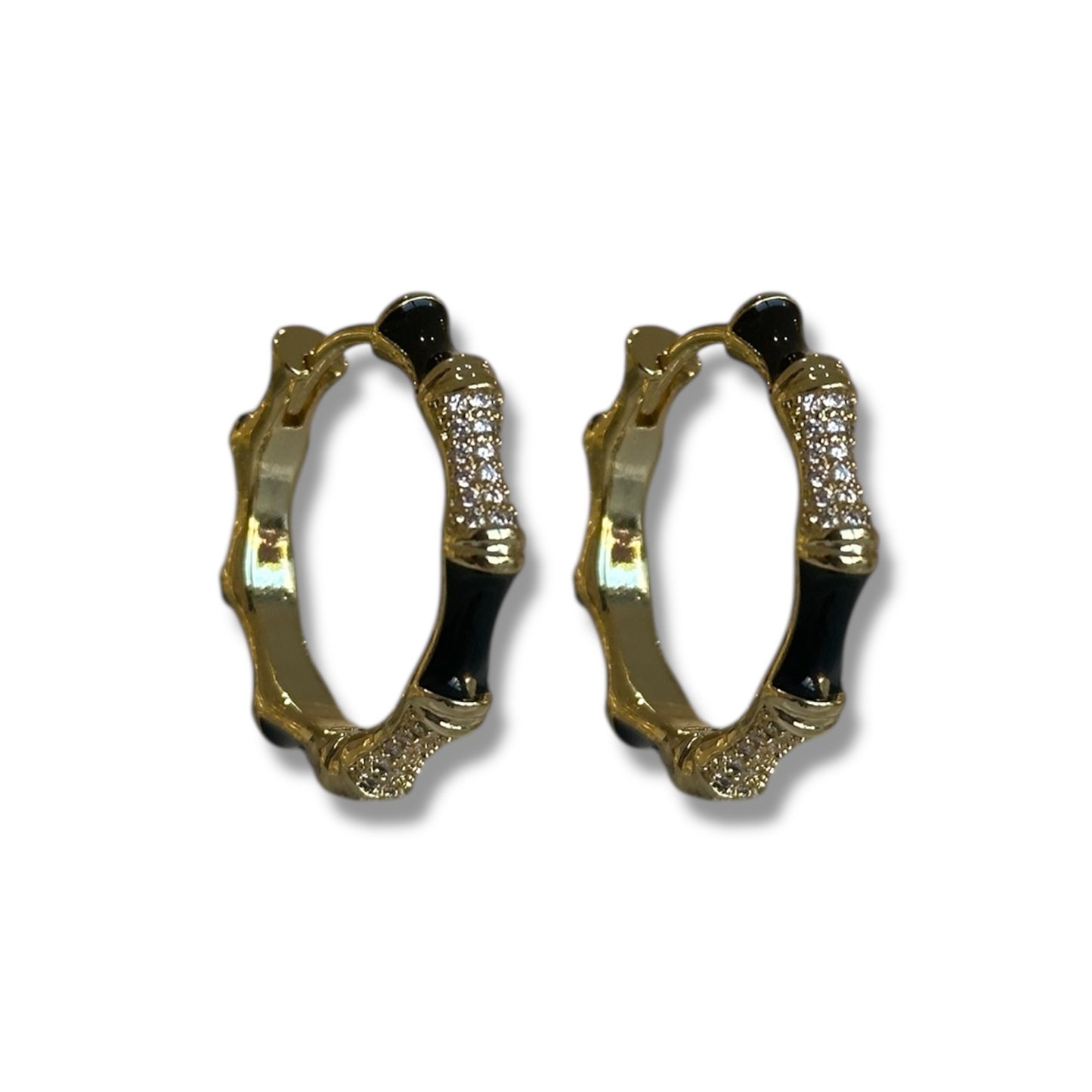 Arracada bamboo negro