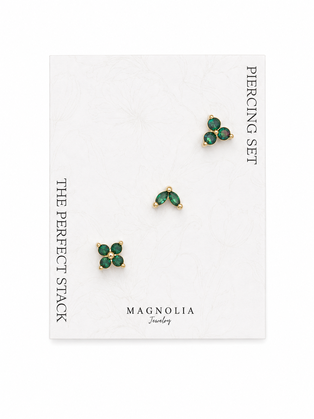 Piercing set esmeralda