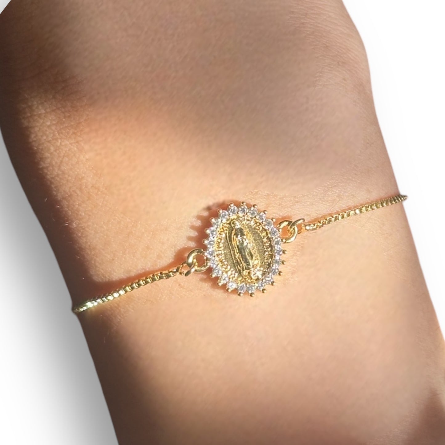 Pulseras Virgen zirconia