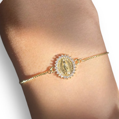 Pulseras Virgen zirconia