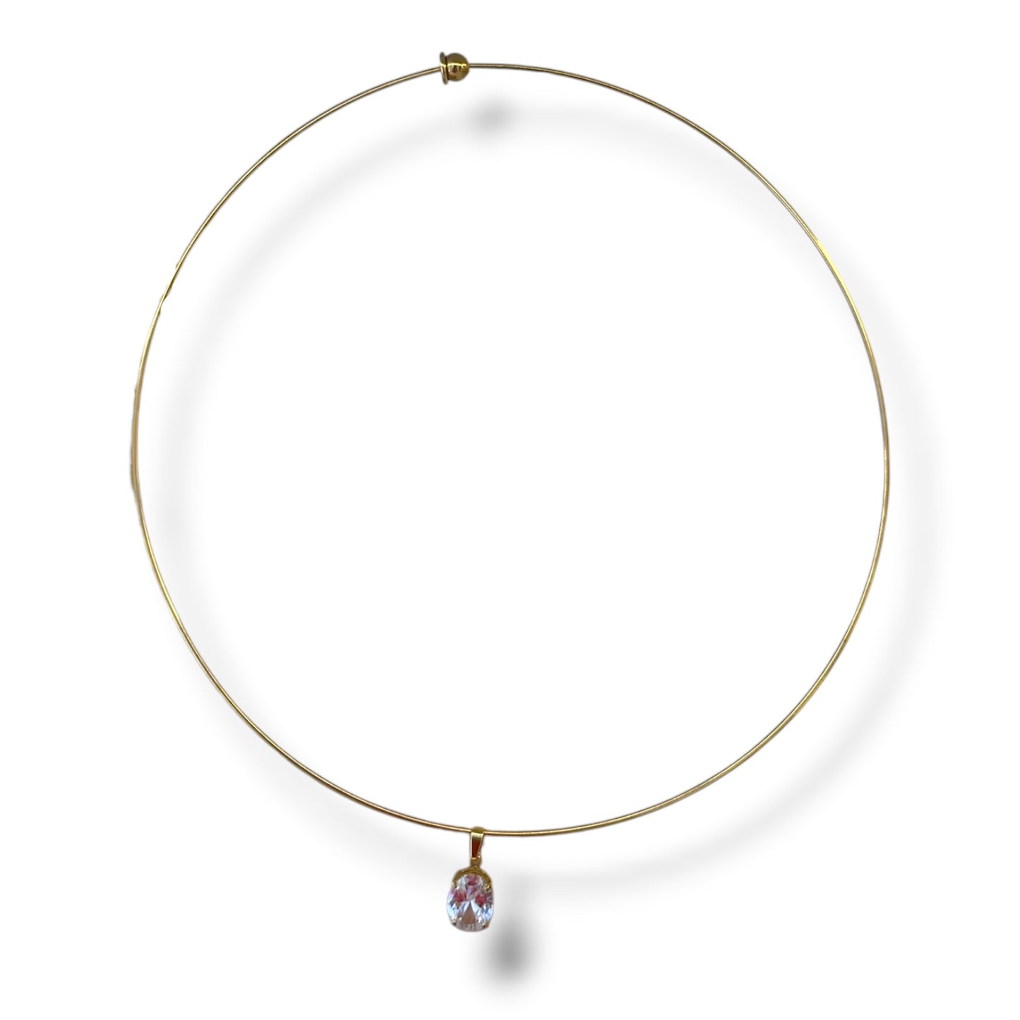 Choker rígido zirconia oval