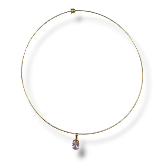 Choker rígido zirconia oval