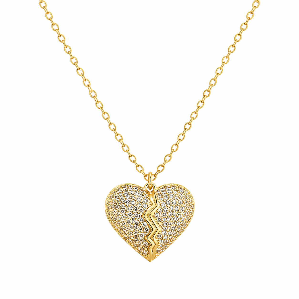 Collar corazón partio