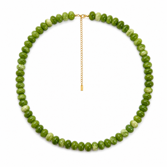 Collar piedra jade y peridoto