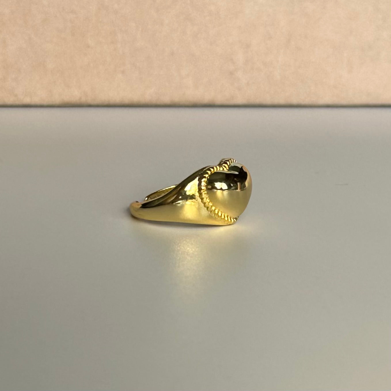 Anillo corazón bold