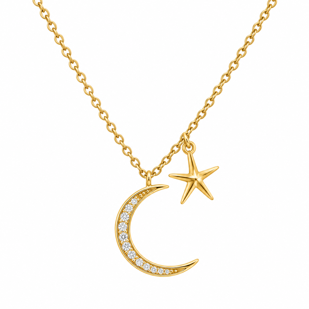 Collar Luna-Estrella