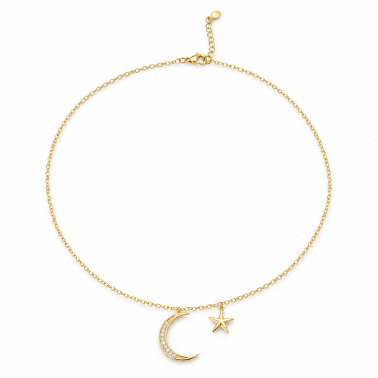 Collar Luna-Estrella