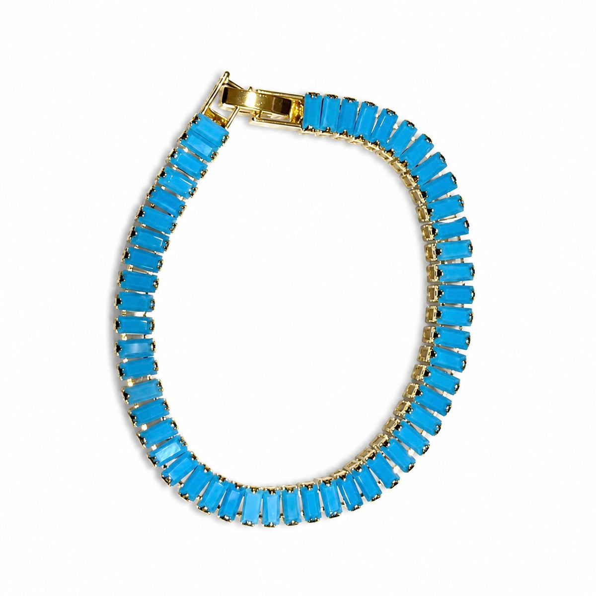 Pulsera petunia turquesa