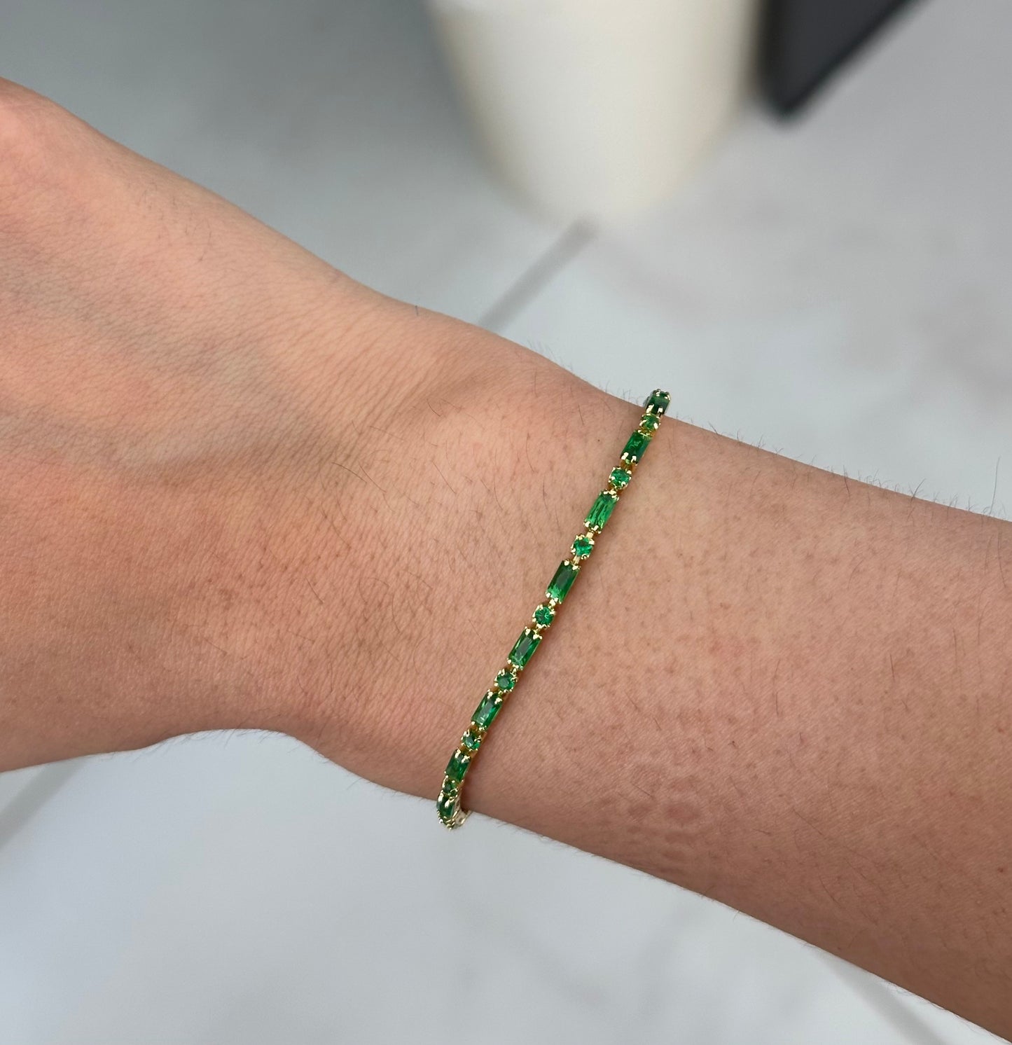 Pulsera Tennis baguette