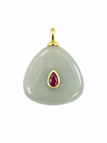 Dije triangular Jade
