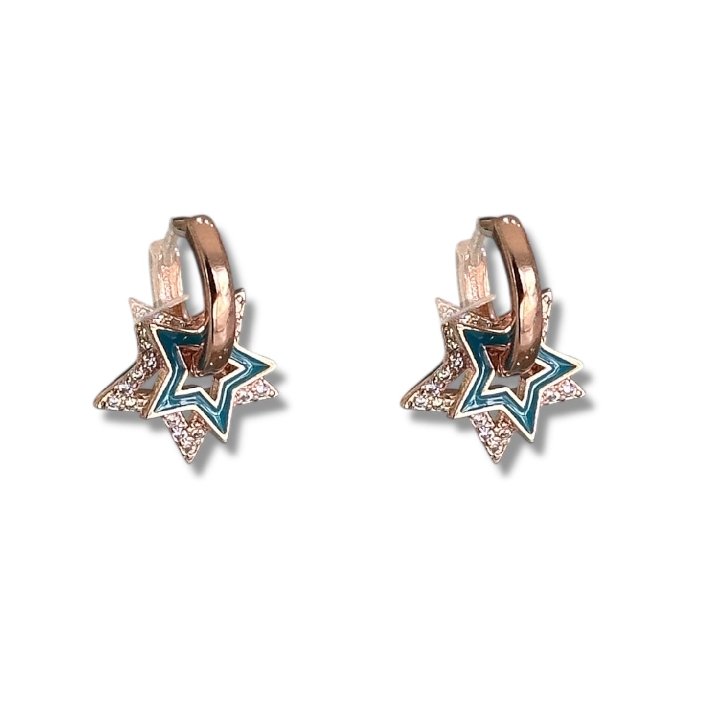 Arracadas doble estrella