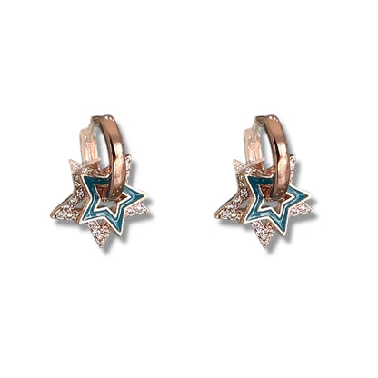 Arracadas doble estrella