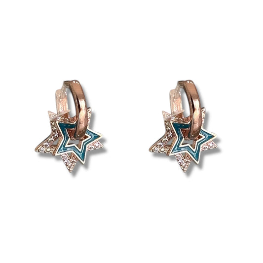 Arracadas doble estrella