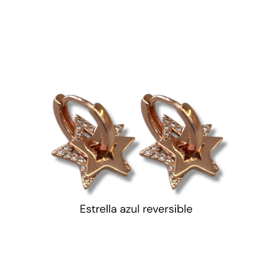 Arracadas doble estrella