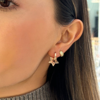 Arracadas doble estrella