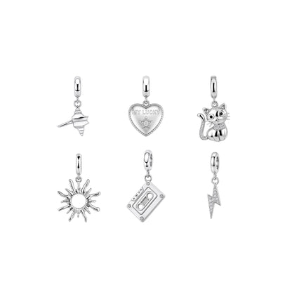 Charms plateados