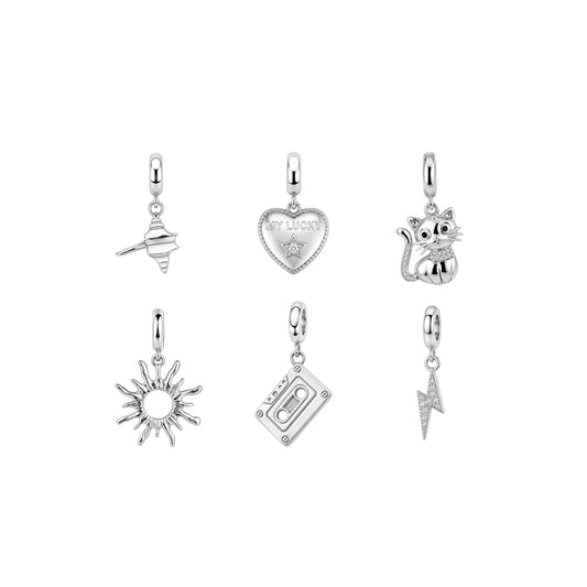 Charms plateados