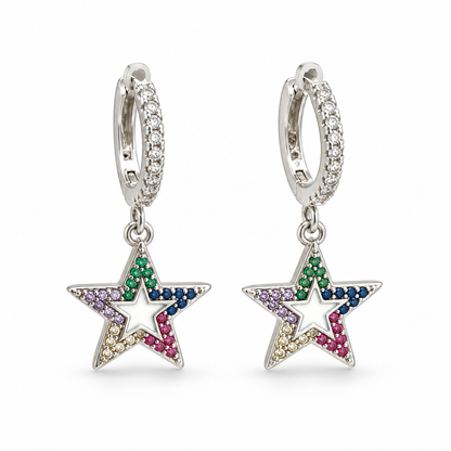 Arracadas estrellas Colorful