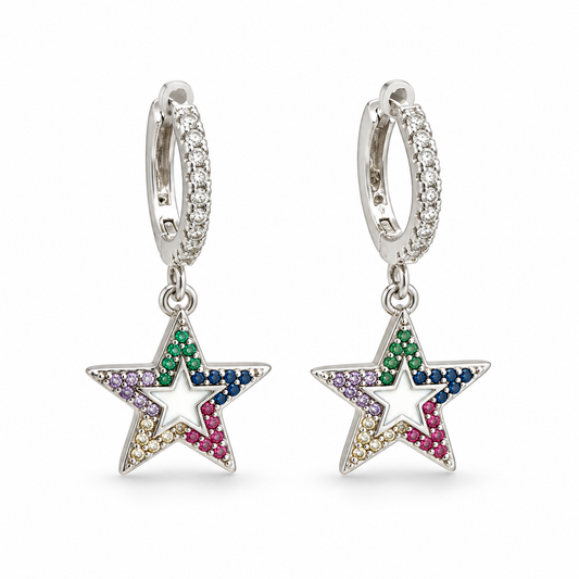 Arracadas estrellas Colorful