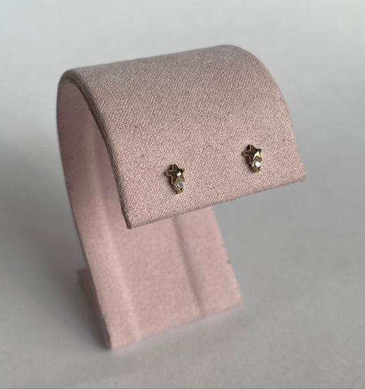 Mini studs estrella c/zirconia