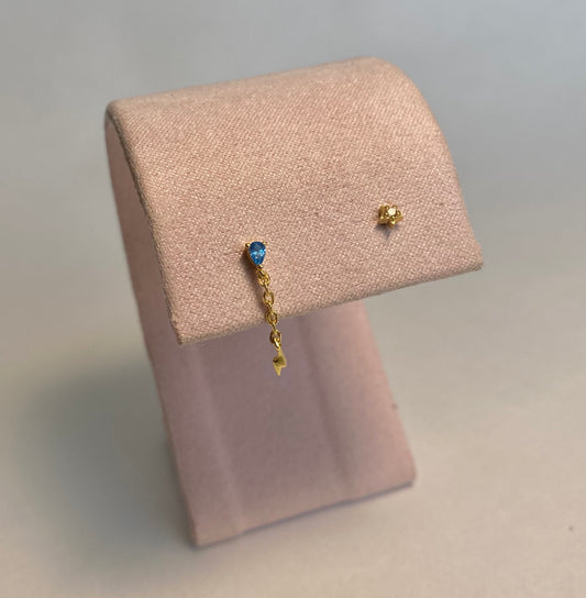 Mini aretes rayo