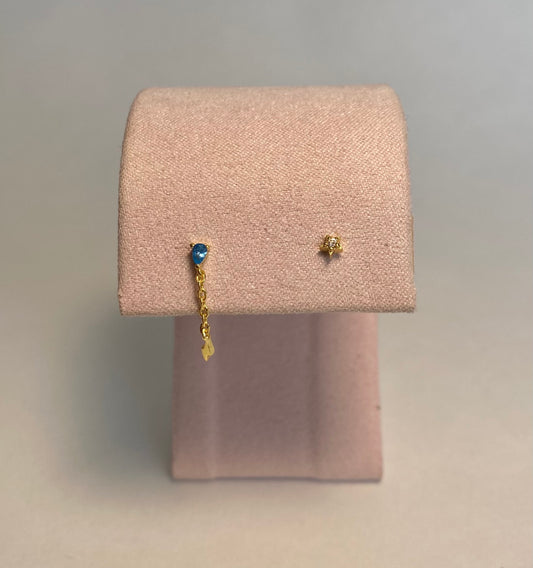 Mini aretes rayo