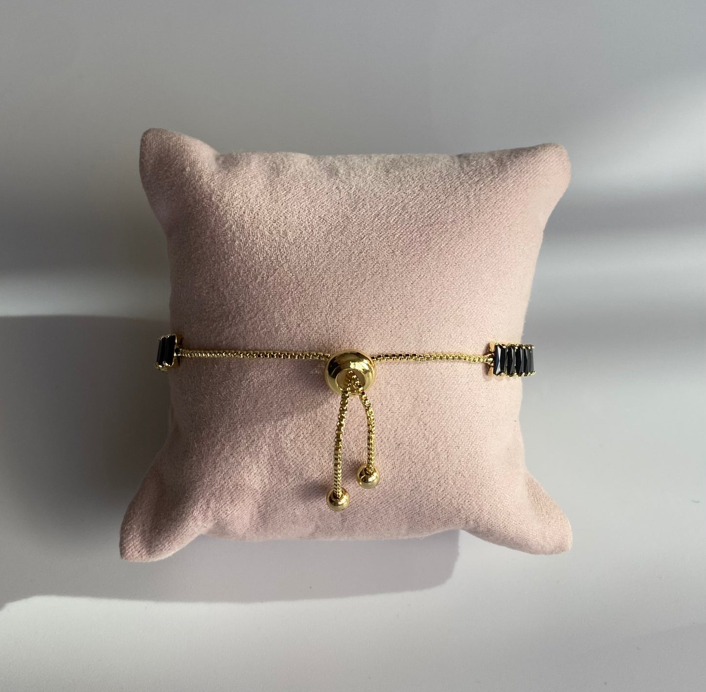 Pulsera baguette negro