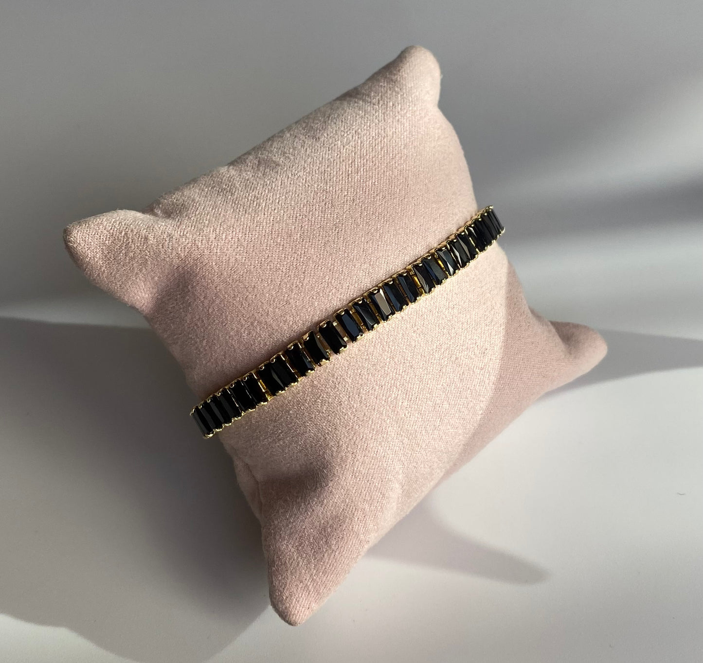 Pulsera baguette negro