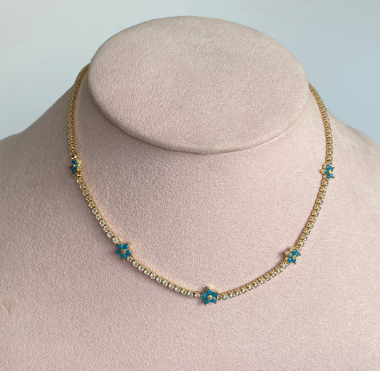 Choker mini flor