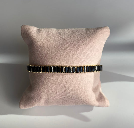 Pulsera baguette negro