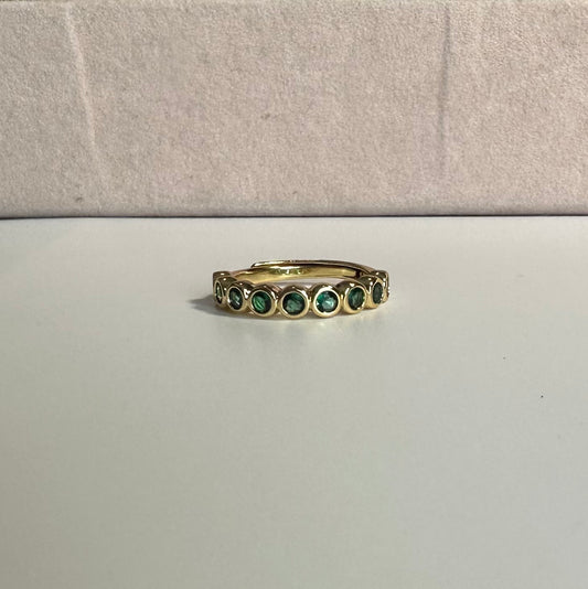 Anillo dots verdes